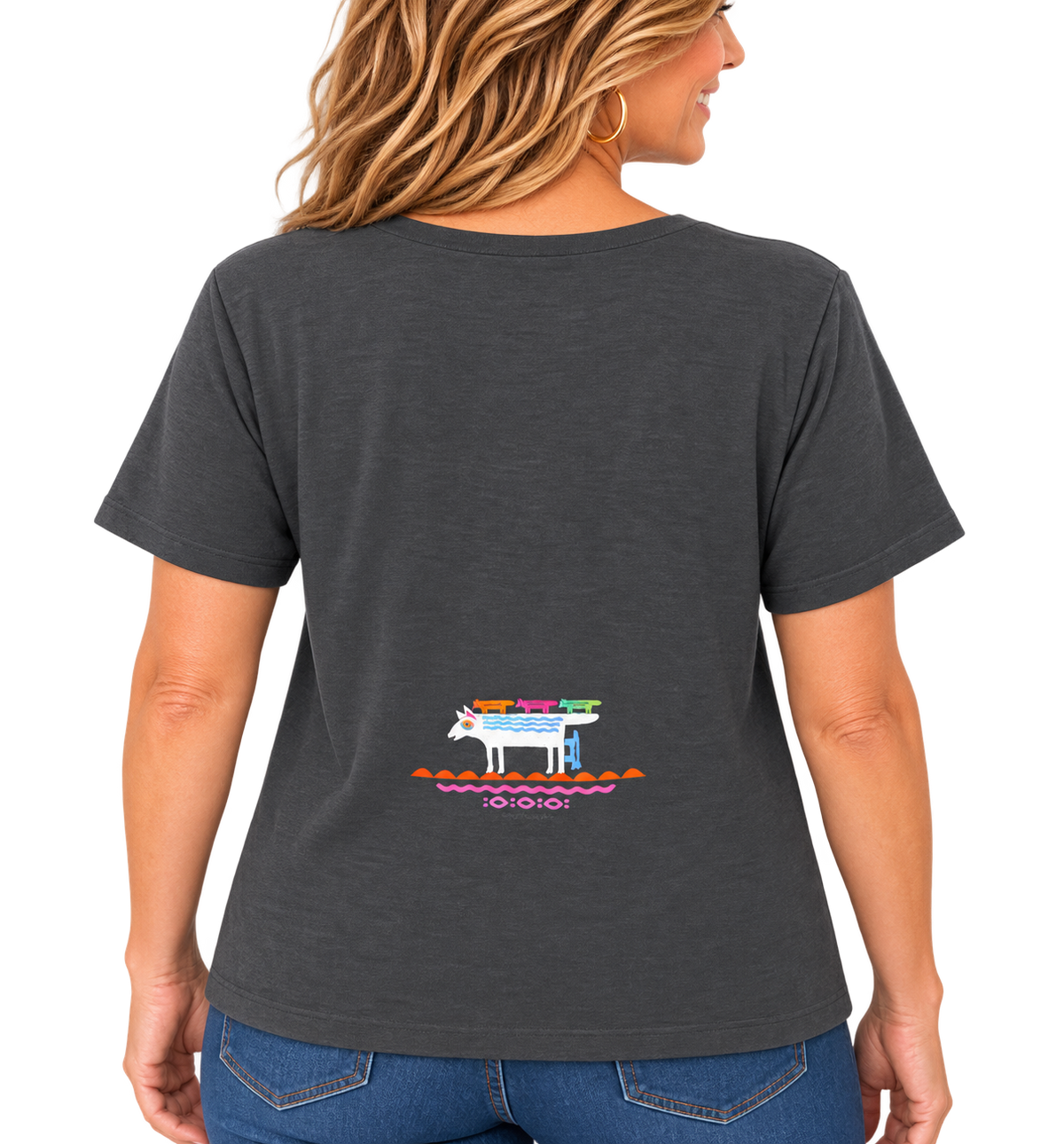 Sabaku Bird & Beasts Short Sleeve Boutique Tee  (451SLTssbt) (Slate)