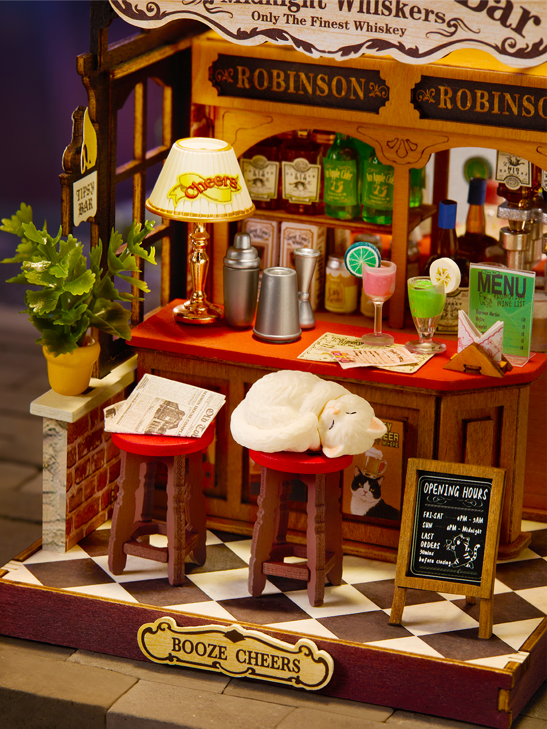 Tipsy Cat Bar Rolife DIY Miniature House