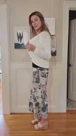 Habitat Destination Unknown  Button Hem Crop Pant (Willow) (34978)