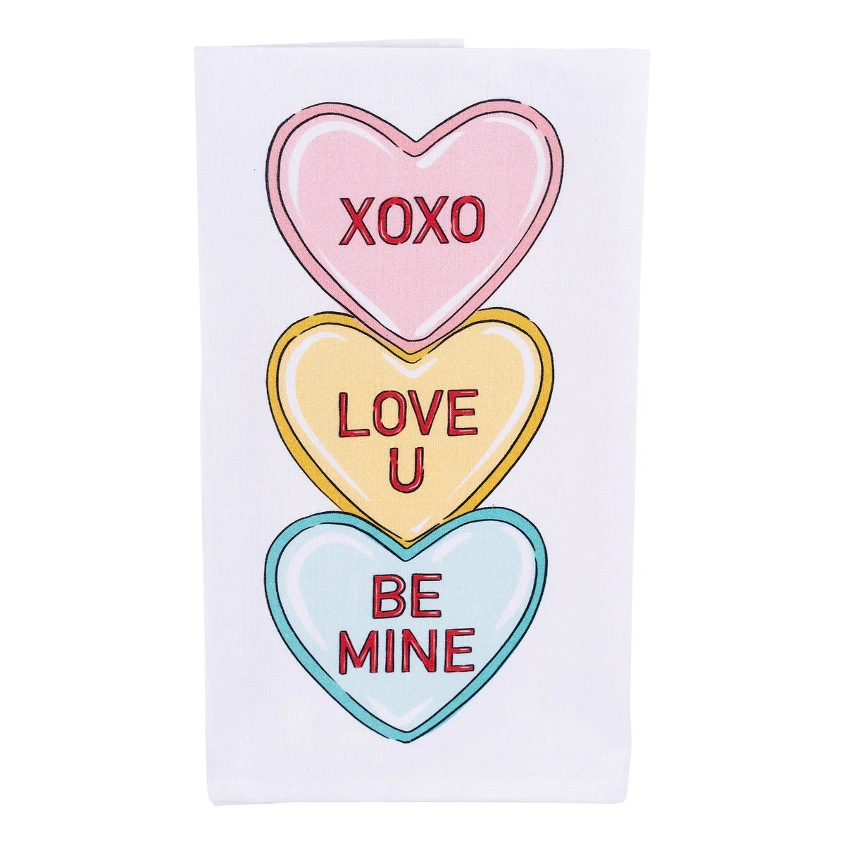 Glory Haus Conversation Hearts Tea Towel