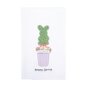 Glory Haus Happy Spring Bunny Topiary  Tea Towel (70170515)