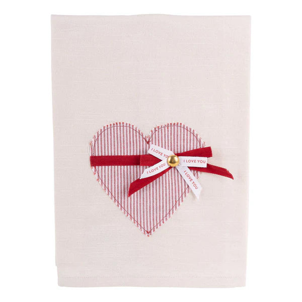 Glory Haus I love You Ribbon Tea Towel