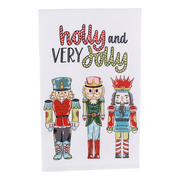 Glory Haus Holly Jolly Nutcracker Kitchen Towel