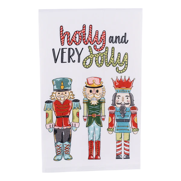 Glory Haus Holly Jolly Nutcracker Kitchen Towel