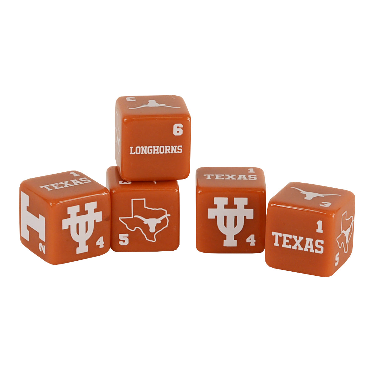 Texas Longhorn 6 Dice Set (UTX33140)