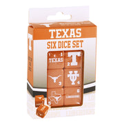 Texas Longhorn 6 Dice Set (UTX33140)