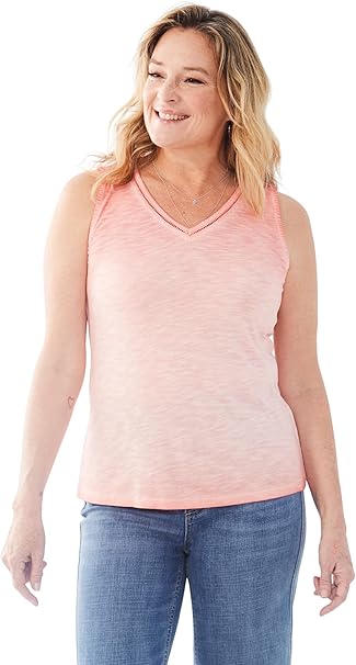 FDJ French Dressing Sleeveless V-Neck Jersey Top  (3 Colors) (3026476)