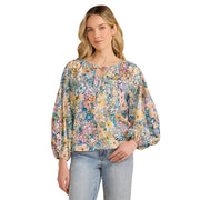 FDJ French Dressing Mixed Print Popover Top (7220152)(Ambush Floral)