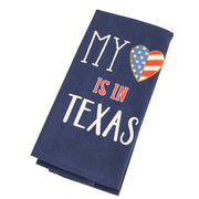 Kay Dee My Heart Is In Texas  Dual Purpose Terry Towel (R7980)