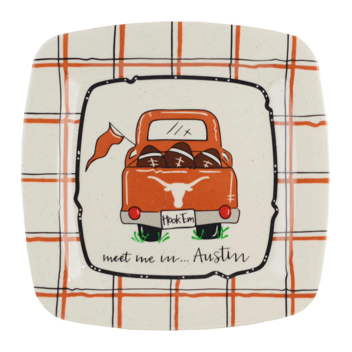 Texas Longhorn 11" Melamine Truck Platter