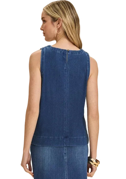 FDJ French Dressing Denim Sleeveless Top (BLUDEN)