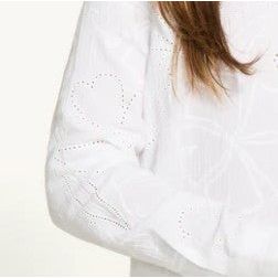 FDJ French Dressing Ivory Eyelet Tunic