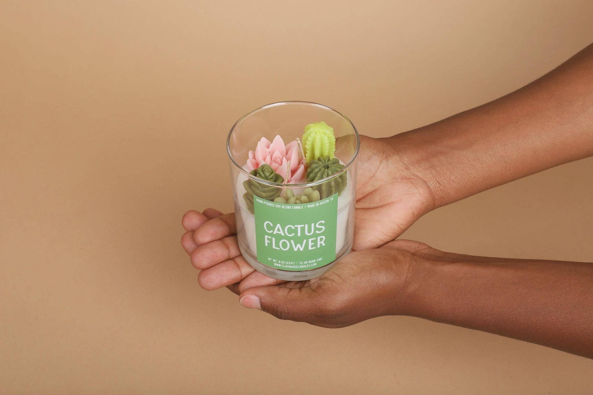 Clayhouse Candles Cactus Flower Candle