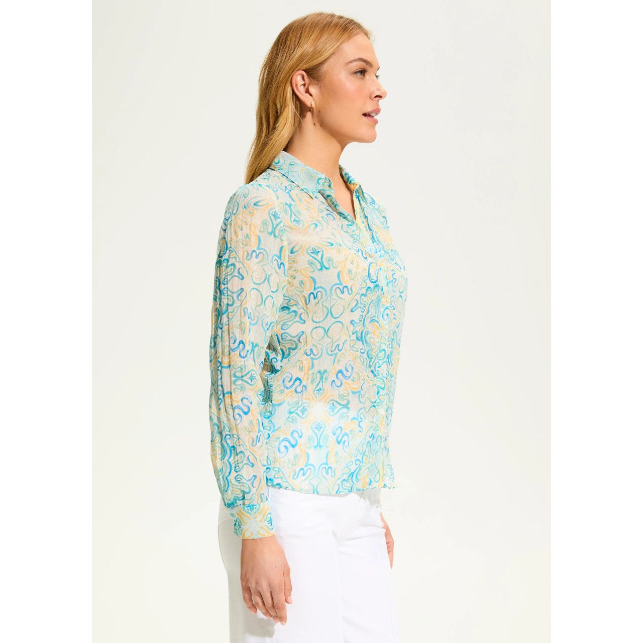 FDJ French Dressing Kaleidoscope Crinkle Shirt