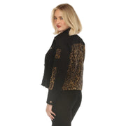 A.Z.I. Clarissa Animal Print Jacket  (Z13545)(Black)