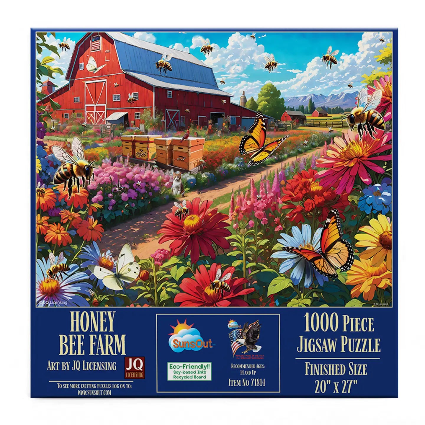 Honey Bee Farm  1000 Piece Jigsaw Puzzle (71814)