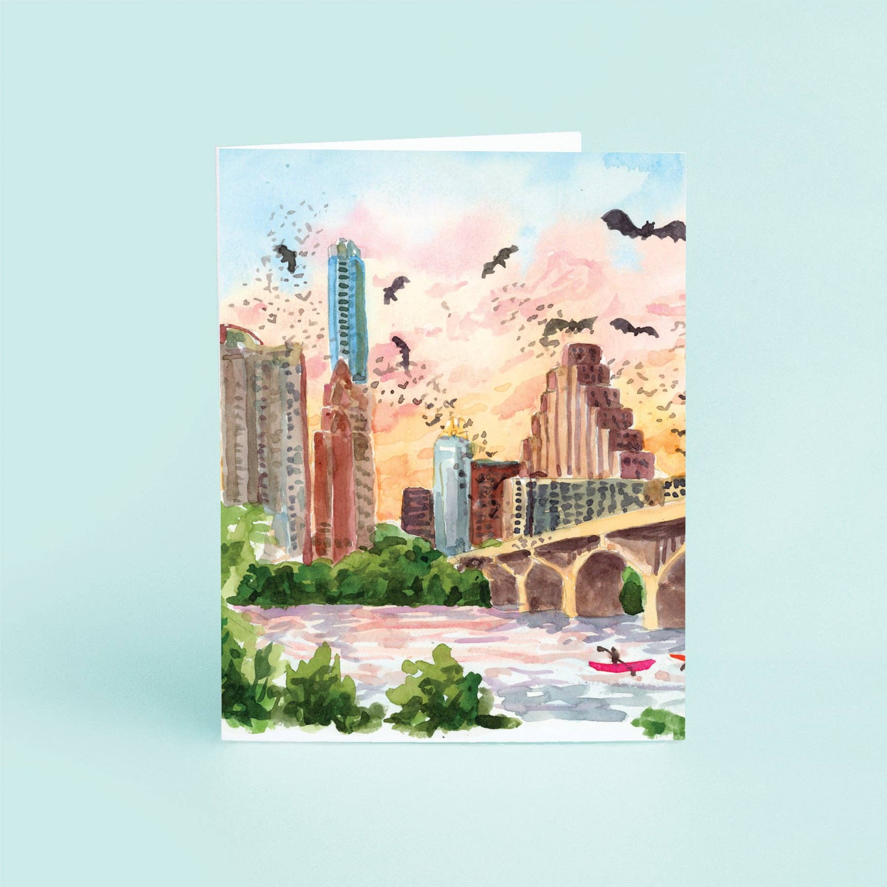 Taylor Paladino Austin Bats Note Card