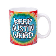Keep Austin Weird Tie -Dye Ceramic Mug