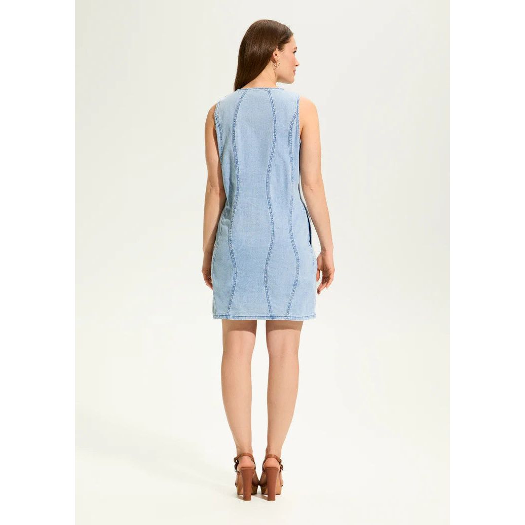 FDJ French Dressing Light Denim Wave Dress (PWDRWASH)