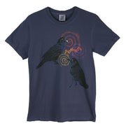 Sabaku Raven Whispers Unisex Short Sleeve Tee (Stormy Blue)