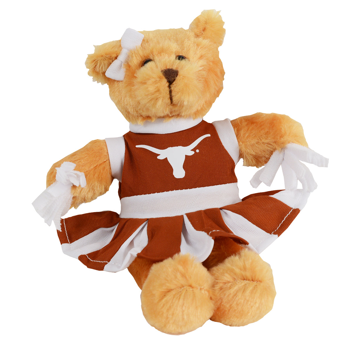 Texas Longhorn Plush 8" Cheer Bear  (75-021)