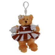 Texas Longhorn Plush 4" Cheer Bear Key Chain (77-021)