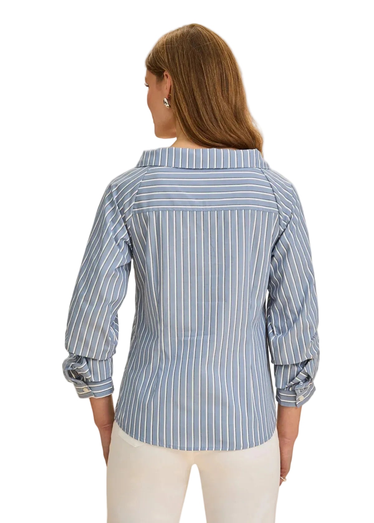 FDJ French Dressing 3/4 Sleeve Boatneck Shirt(7699962)( Ether Stripes)