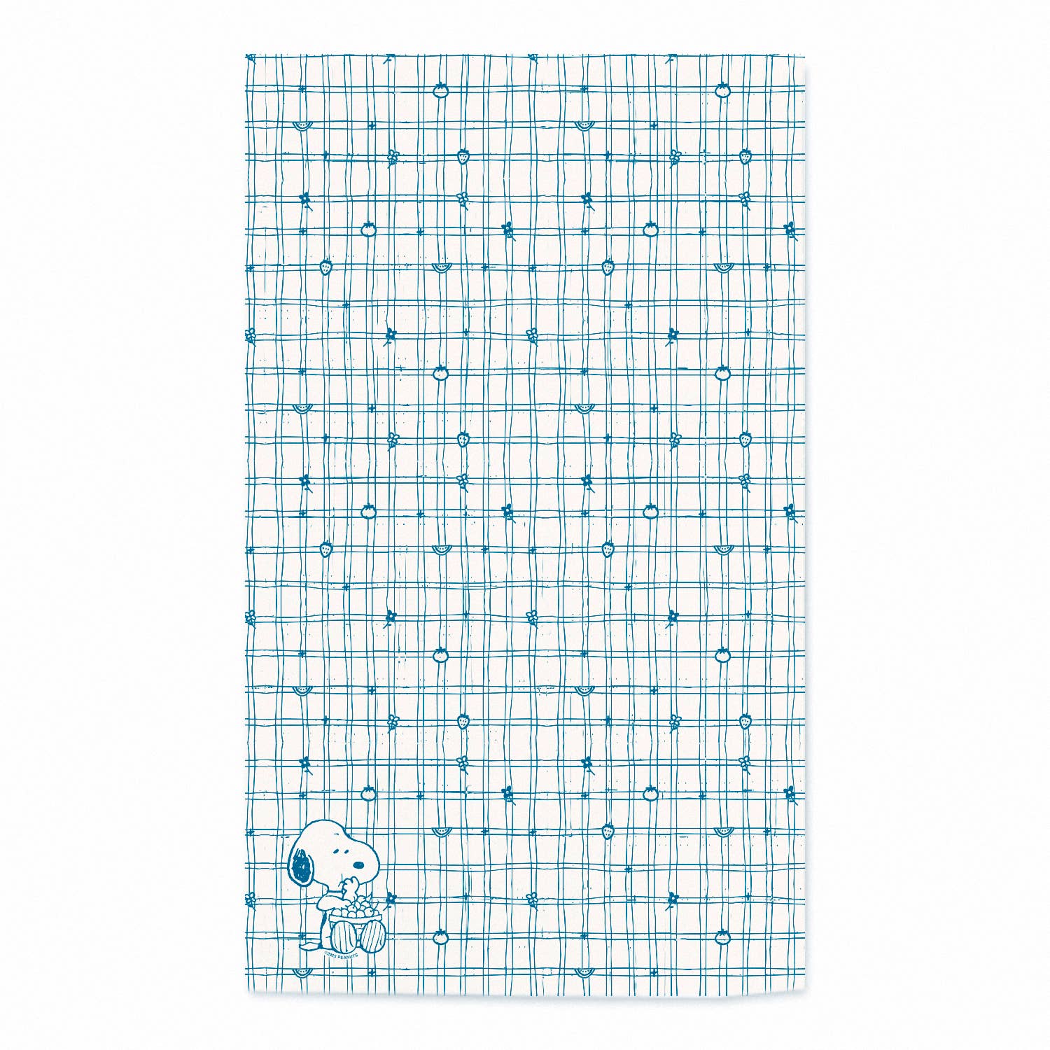 3P4 x Peanuts® - Snoopy Blue Cherry Basket Tea Towel