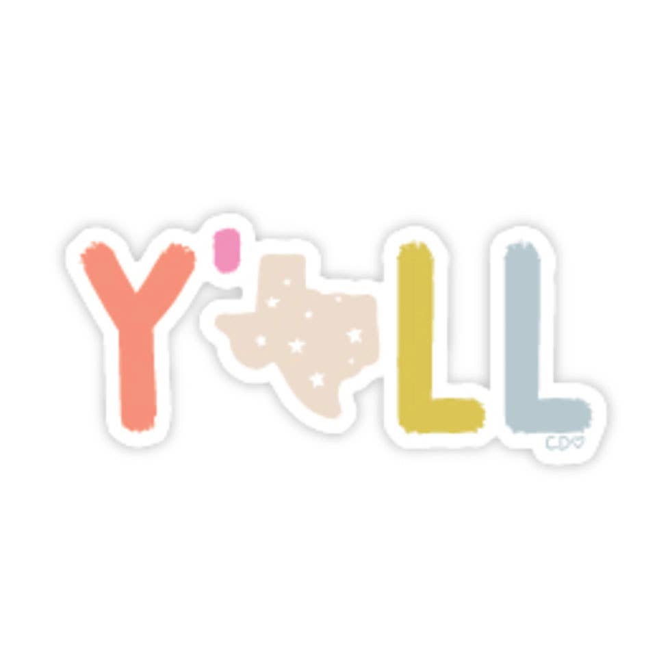 Texas Y'all Decal Sticker