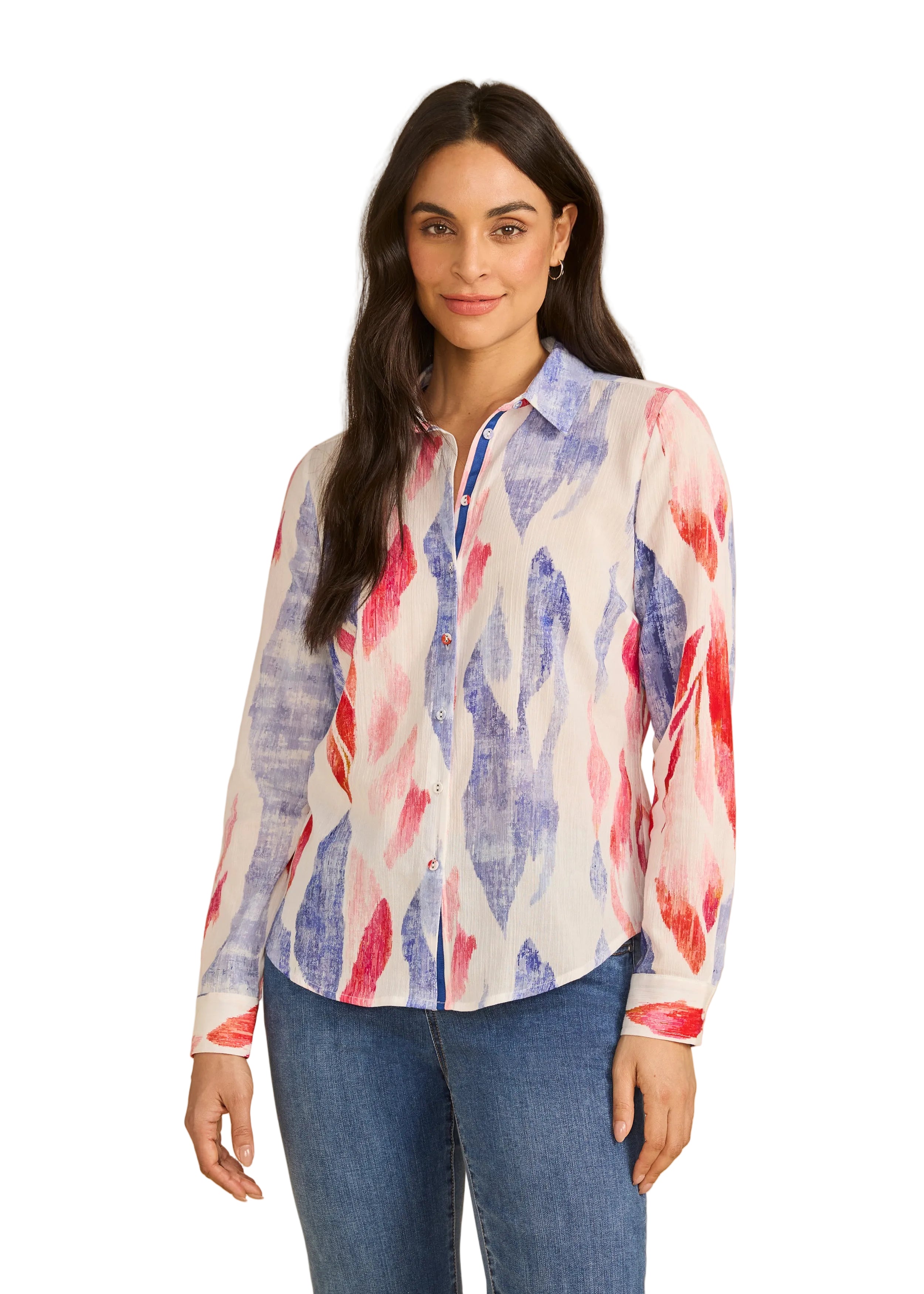 FDJ French Dressing Classic Long sleeve Shirt (78567750)(Red Forever)