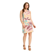 FDJ French Dressing Floral Camo Print Linen Shift Dress