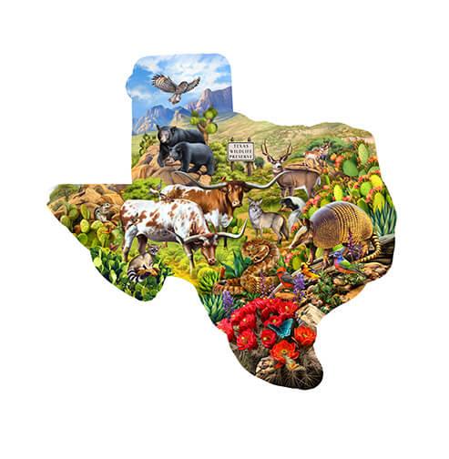 Texas Wildlife Preserve Special Shape 1000 Piece Puzzle (5516)