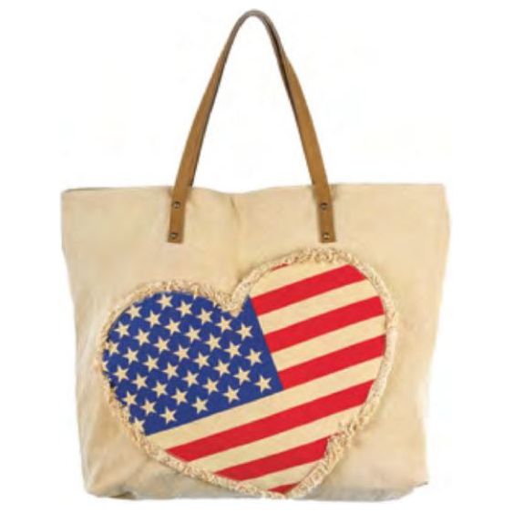 Cott N Curls American Heart Tote Bag (801266)