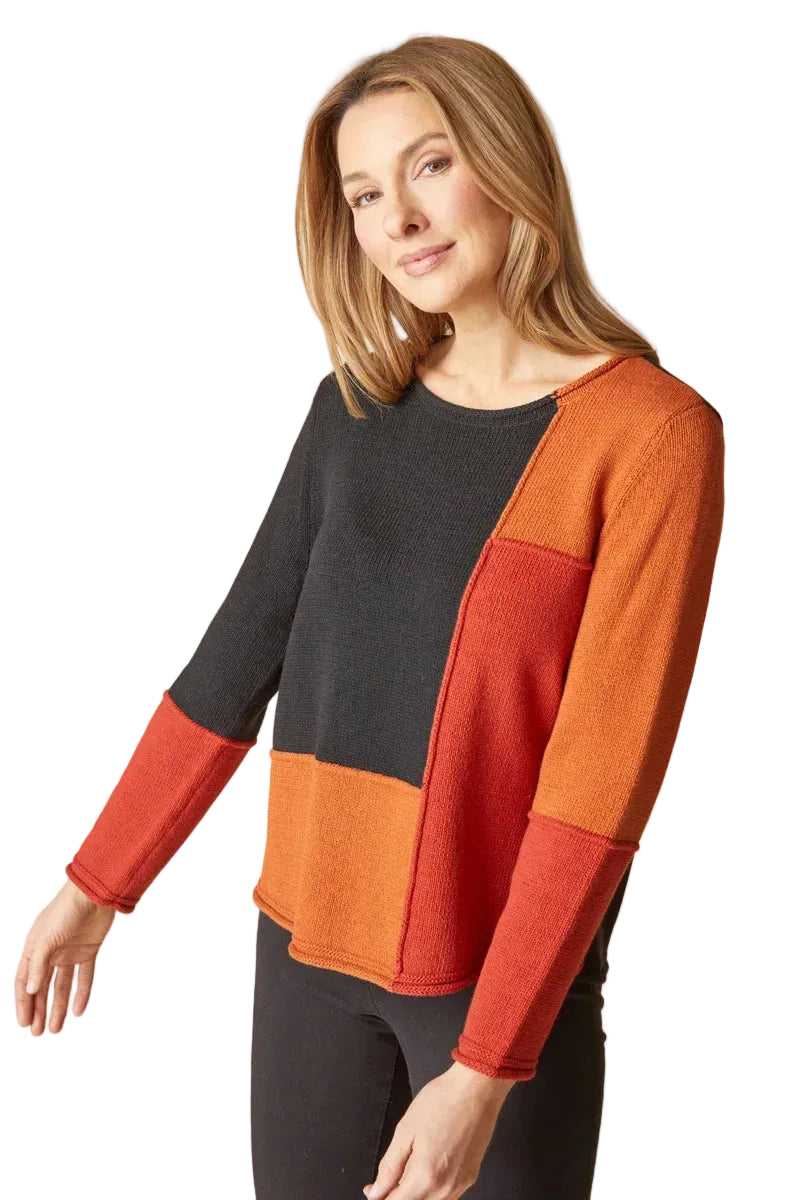 Habitat Yin Yang Block Party Sweater (81255) (Sienna)