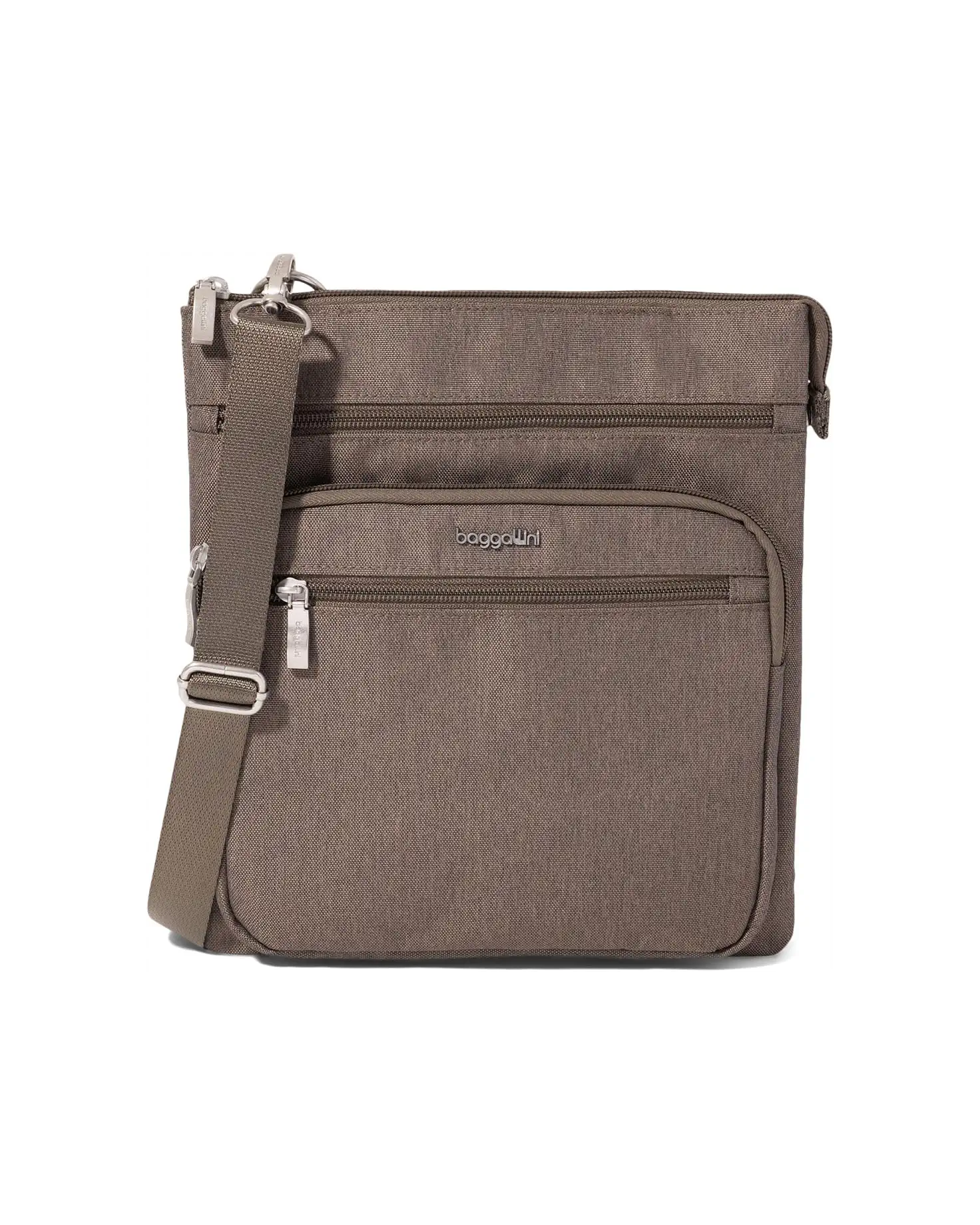 Baggallini Out & About Crossbody (Dark Umber Heritage (GOM920)