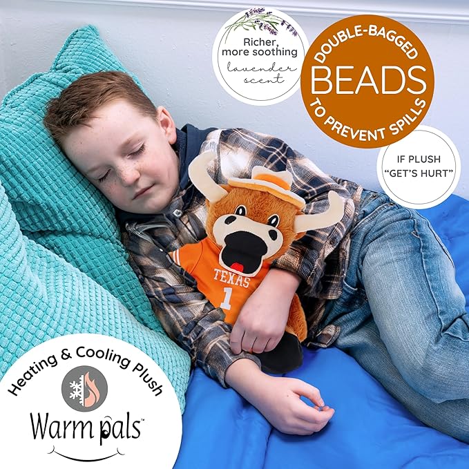 Bevo University of Texas Longhorns Mascot  - Heatable Coolable Bedtime Comfort Plushie