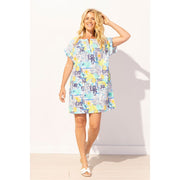Escape Coastal Greece Kaftan Dress