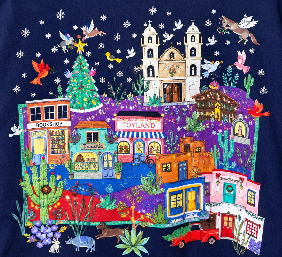Sabaku Nochebuena (Christmas Eve) 3/4 Sleeve Tee (097MSK3/4s) (Midnight Sky)(2026 Limited Edition )