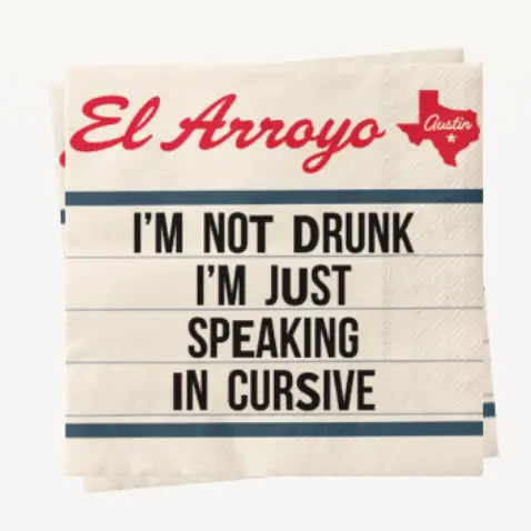 El Arroyo Cocktail Napkins (Multiple Signs)