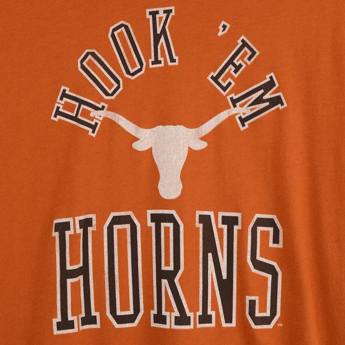 Texas Longhorn Retro Brand Unisex Hook'em Horns Tee (Burnt Orange)(TEXR5084B)