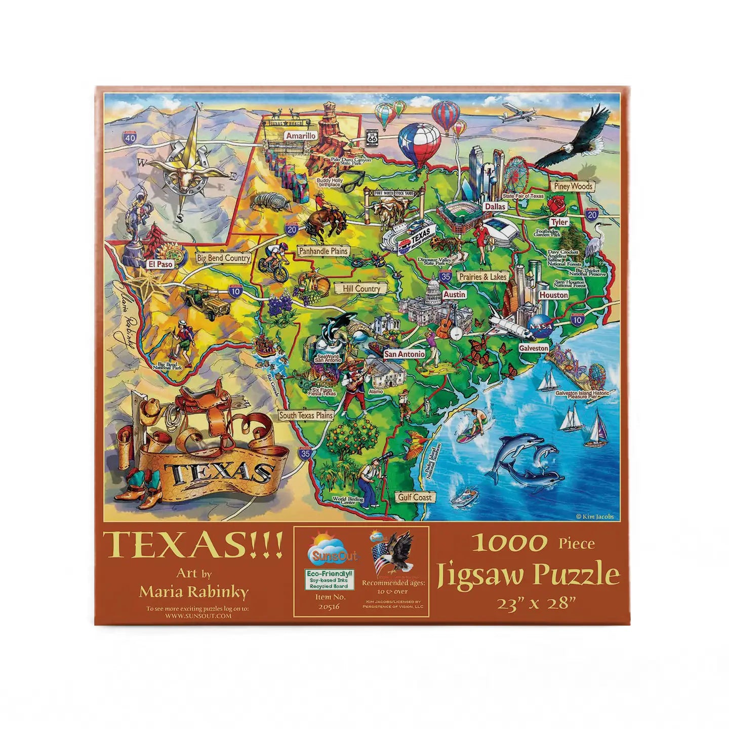 Texas !!! 1000 Piece Jigsaw Puzzle (20516)