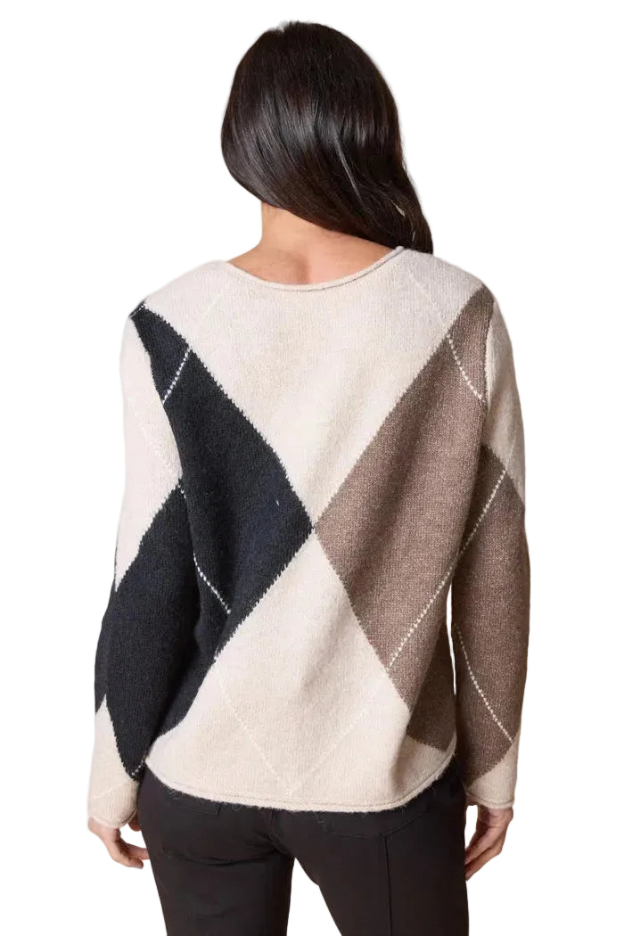 Habitat Alpine Argyle Pullover (86820) (Dove)
