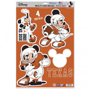 Texas Longhorn Mickey Mouse Decals (Set of 4)