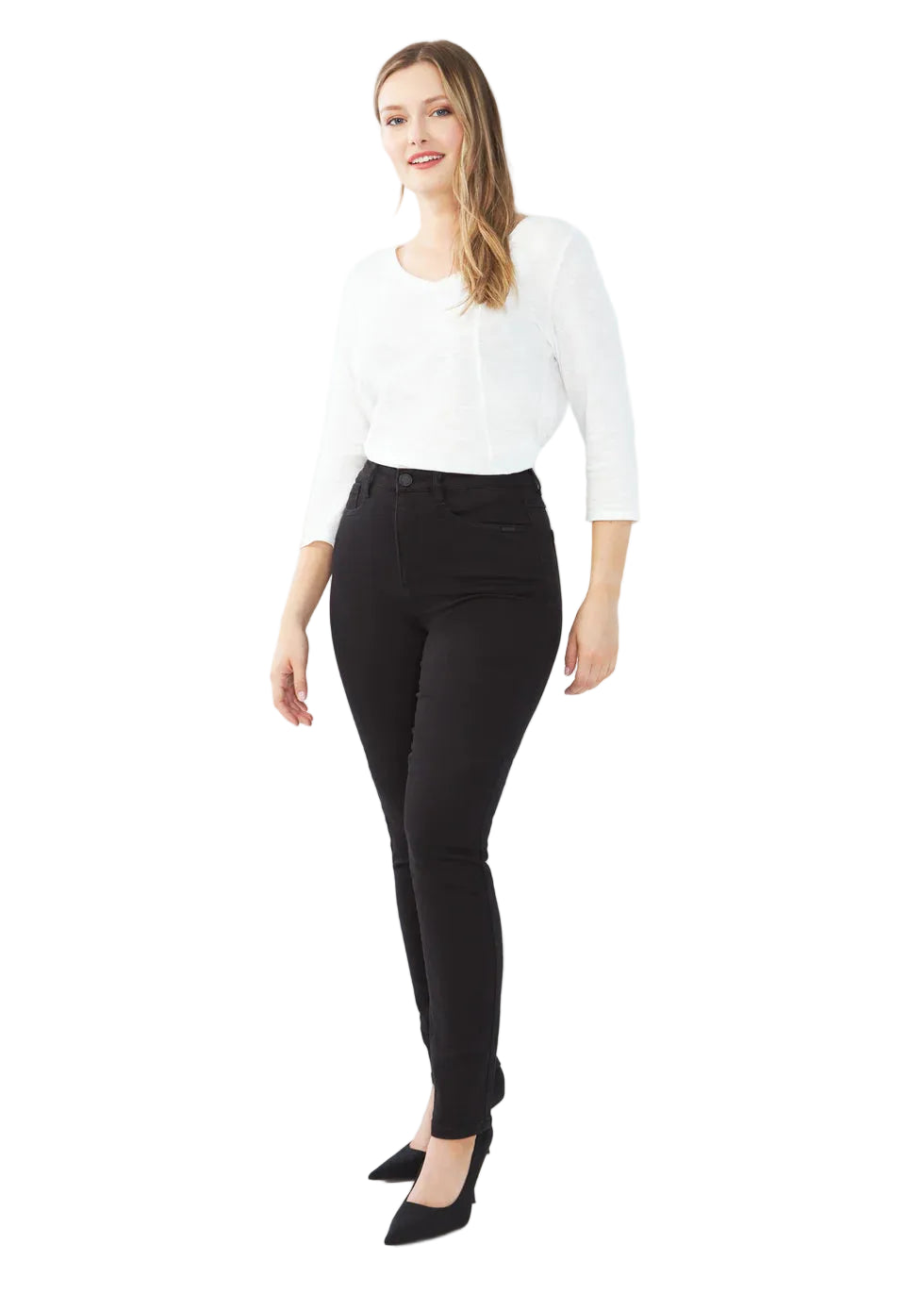 FDJ French Dressing Petite Peggy Straight Leg (Black)(8875660)