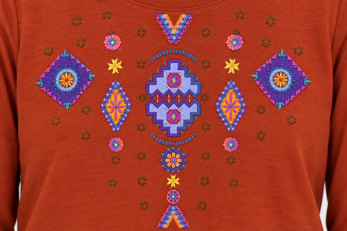 Sabaku Concho 3/4 sleeve Best Tee (449GGB3/4Best) (Gingerbread)