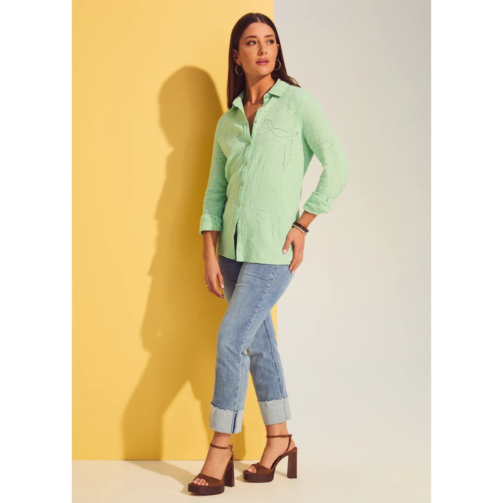 FDJ French Dressing  Light Patina Eyelet Tunic
