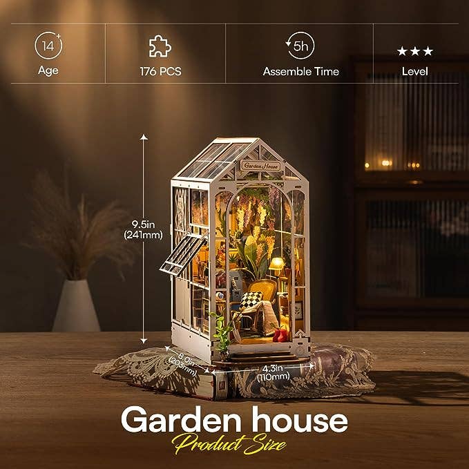 Garden House Rolife Book Nook DIY Kit