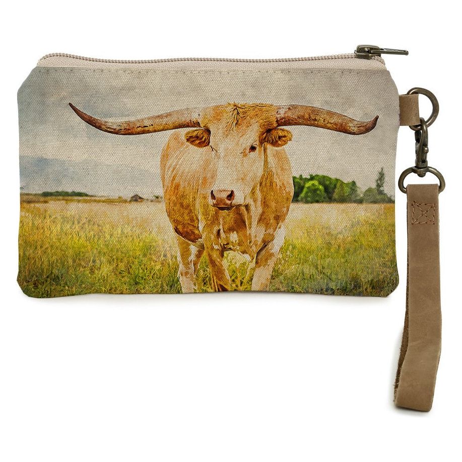 Cott N Curls State of Texas Longhorn Wristlet (901403-05)