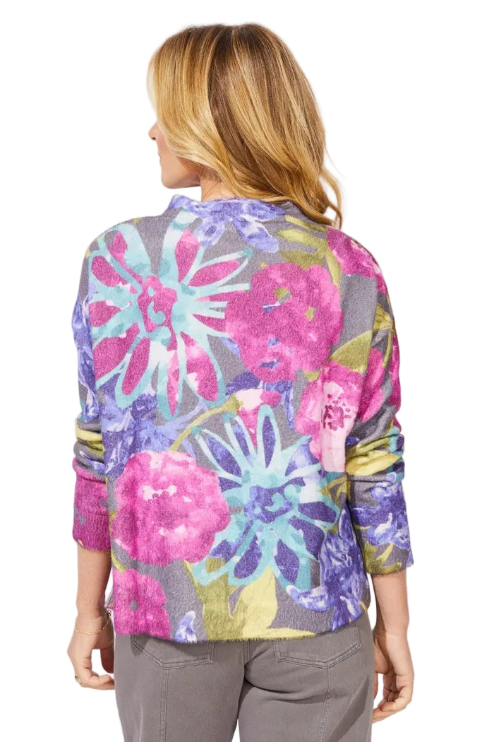 Escape by Habitat Cozy Bloom Roll Neck Sweater (91210) (Multi)