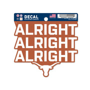 Texas Longhorn  Alright Alright Alright  Decal